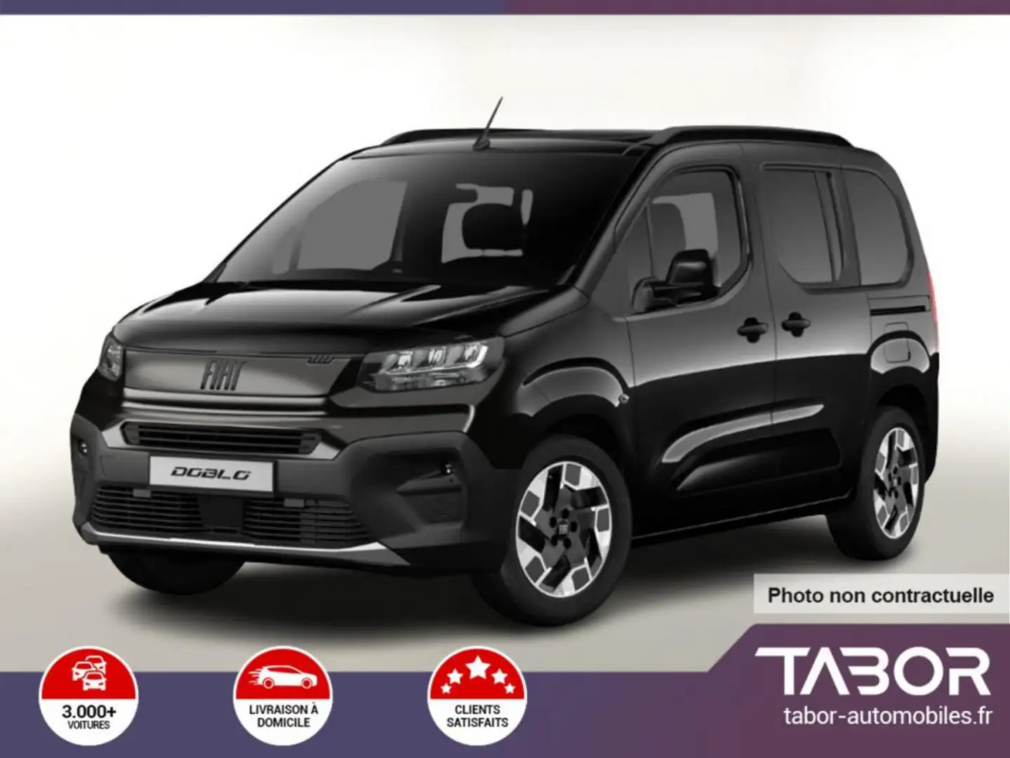 Fiat Doblo Kombi 1.5 Maxi BHDi 130 DCT 180°Cam Noir - 1