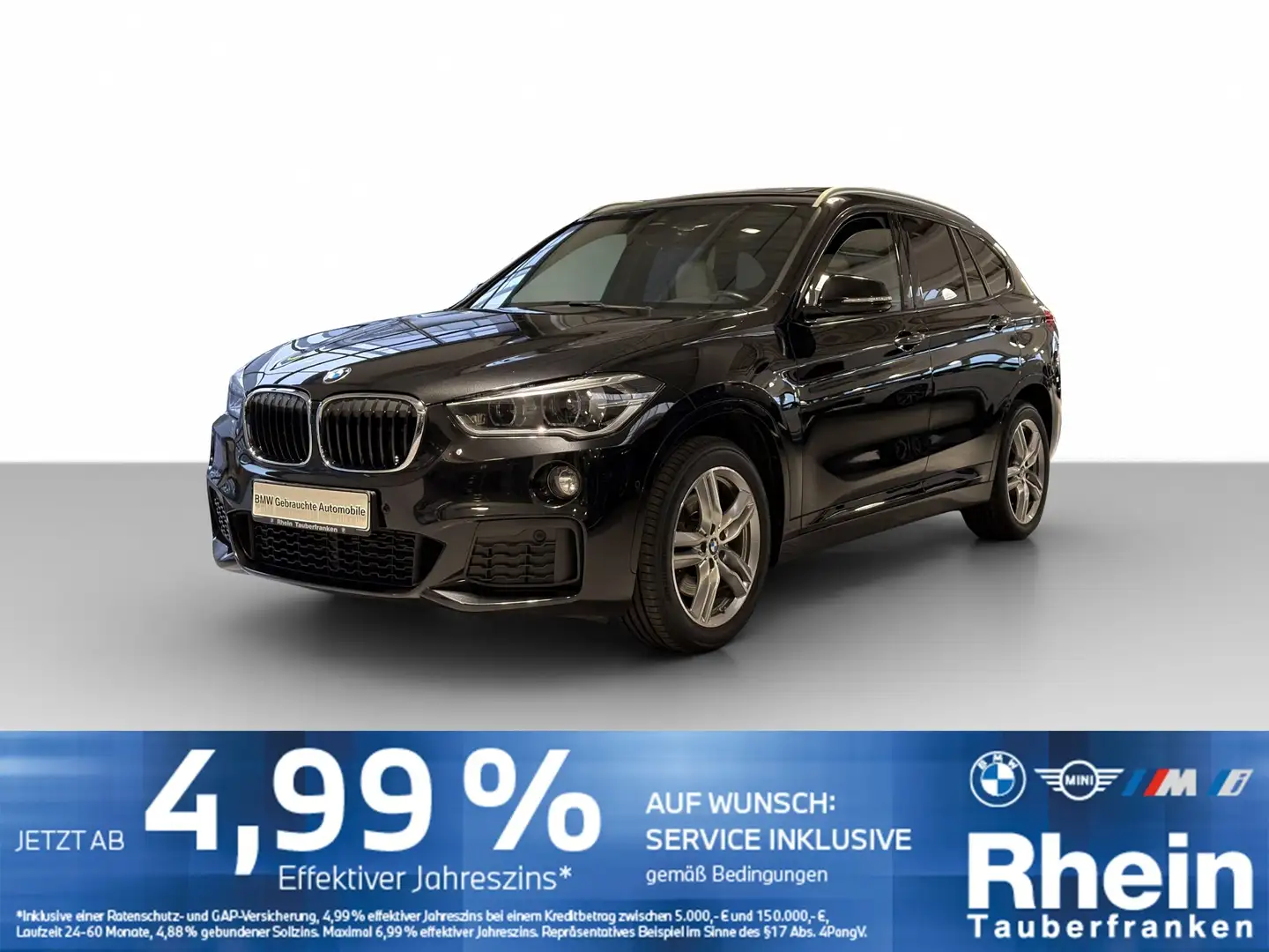 BMW X1 xDrive25d M Sport Navi*HUD*ACC*Pano*AHK*CAM Noir - 1