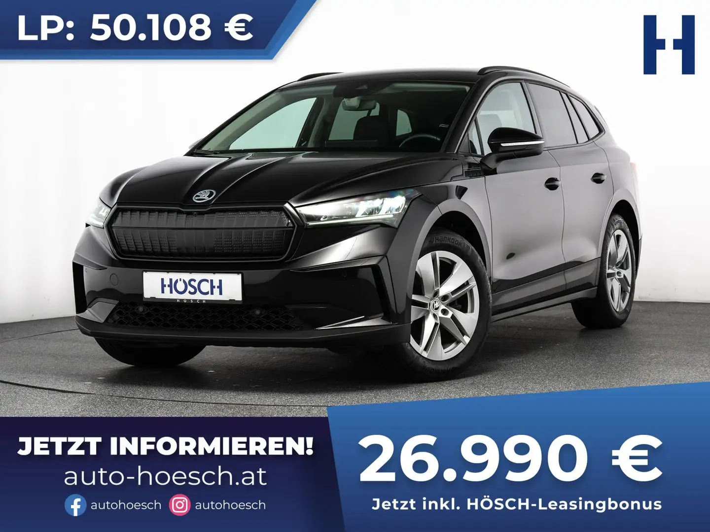 Skoda Enyaq 60 Loft EXTRAS ERSTBESITZ TOP-ANGEBOT Noir - 1