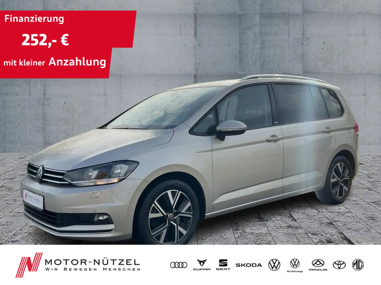 Volkswagen Touran 2.0 TDI DSG MOVE NAVI+APP+ACC+SHZ+PDC+RFK Silber - 1