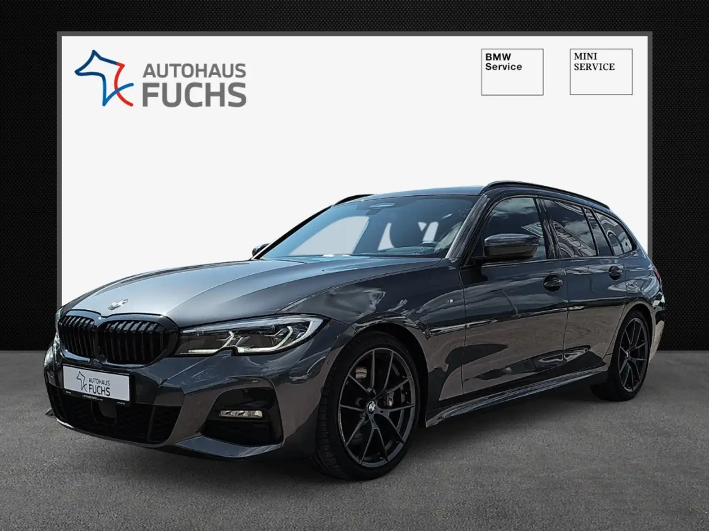 BMW 330 i Touring MSport 19'' Performancerad HUD AHK el. P Gris - 1