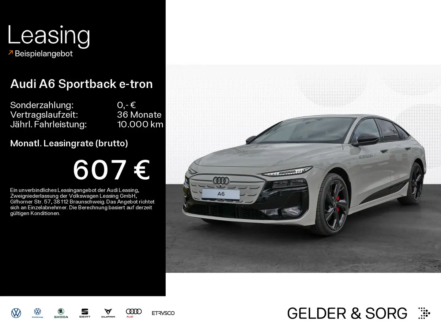 Audi A6 e-tron performance TECH+|AHK|MMI-PR Beige - 1