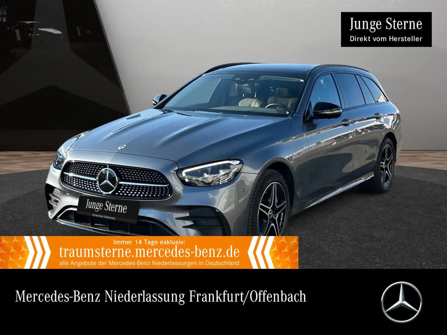 Mercedes-Benz E 300 de T 4M AMG+NIGHT+PANO+360+LED+FAHRASS+HUD Grau - 1