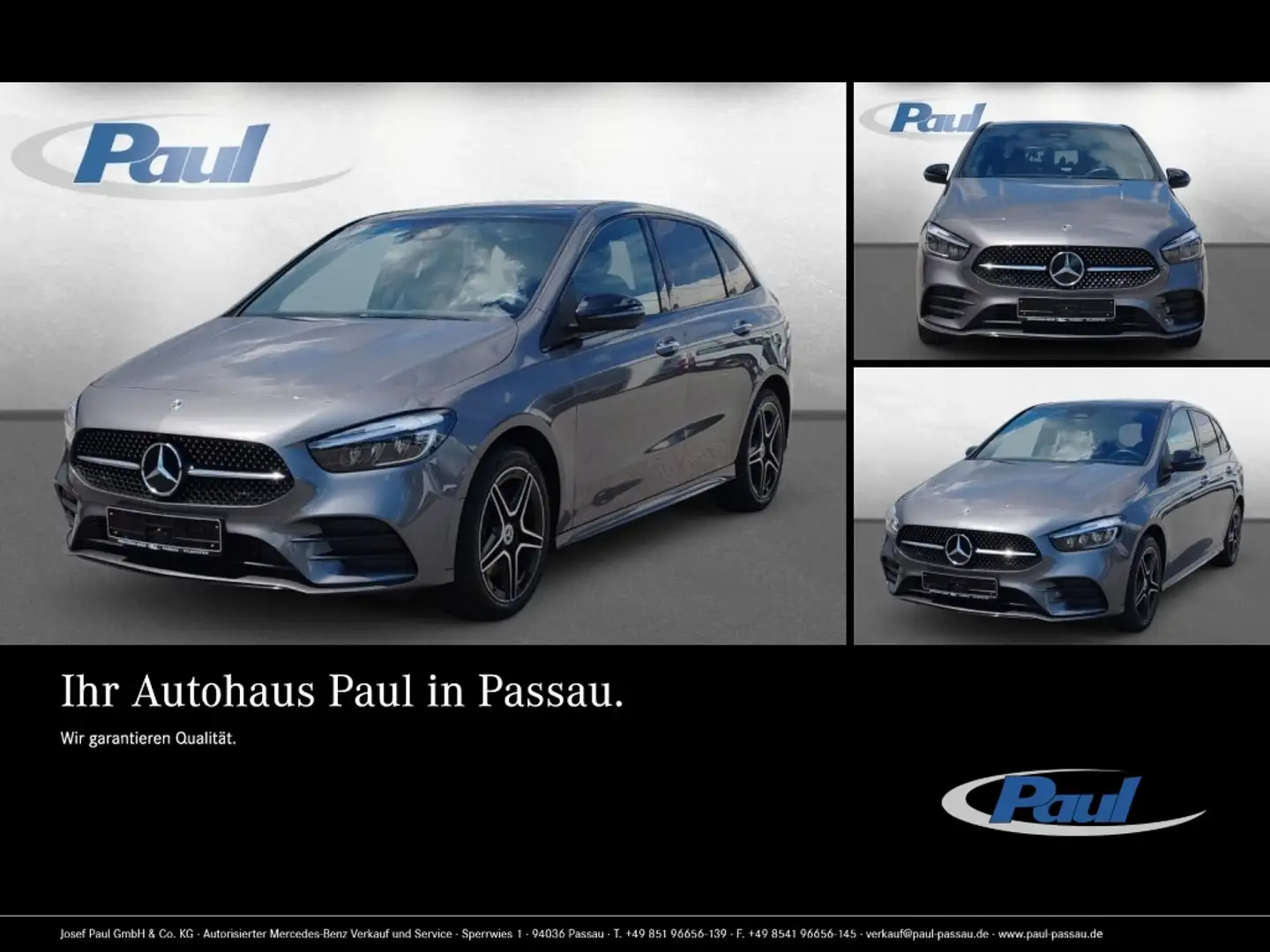 Mercedes-Benz B 250 e mit EQ Hybrid Technologie AMG+Night+Pano Grijs - 1