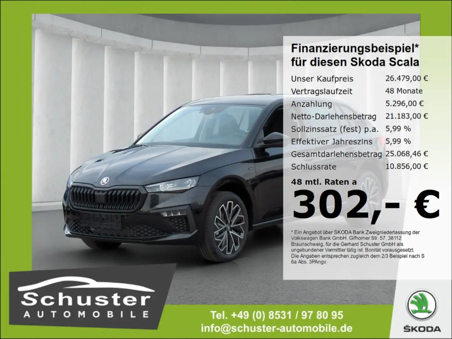 Skoda Scala TOUR 1.0TSI*DSG Matrix-LED ACC R-Kam SHZ Schwarz - 1