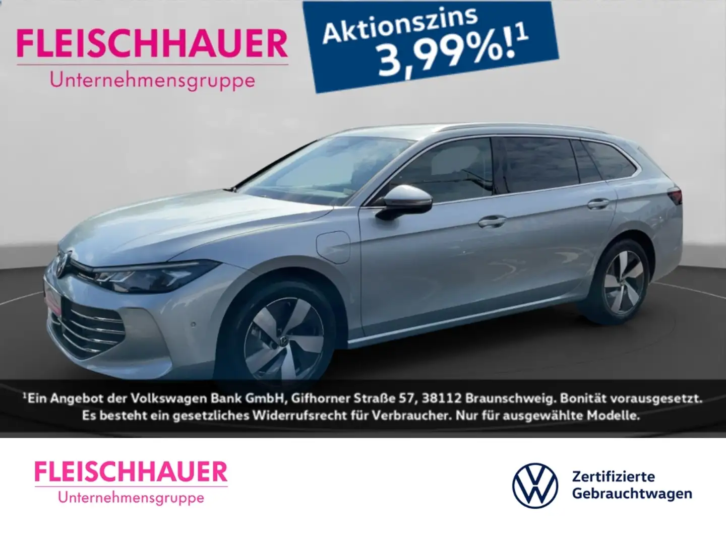 Volkswagen Passat Variant 1.5 TSI DSG eHybrid Business AHK- Navi Digitales C Silber - 1