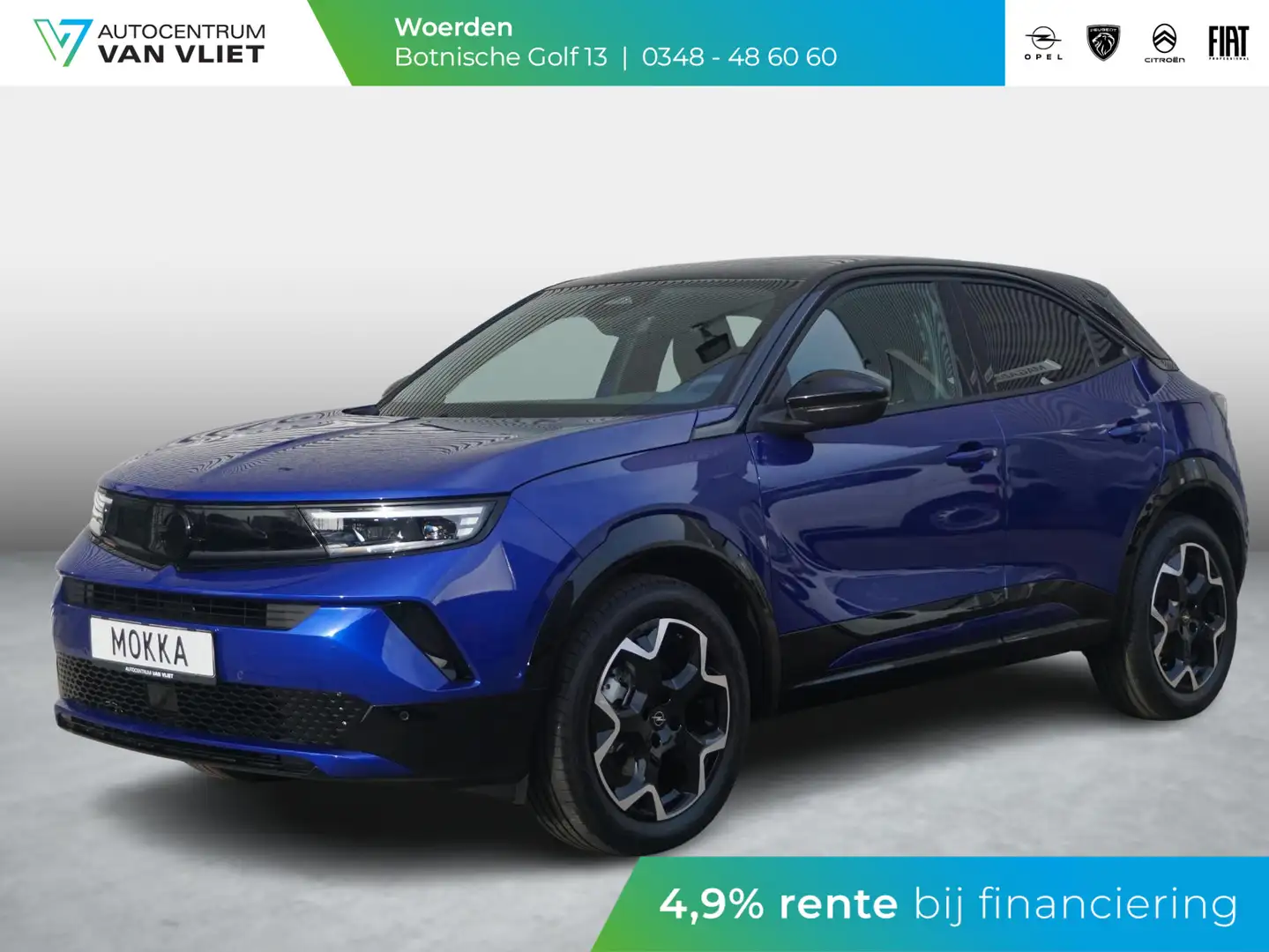 Opel Mokka 1.2 Turbo 136 Pk Hybrid Automaat GS Blauw - 1