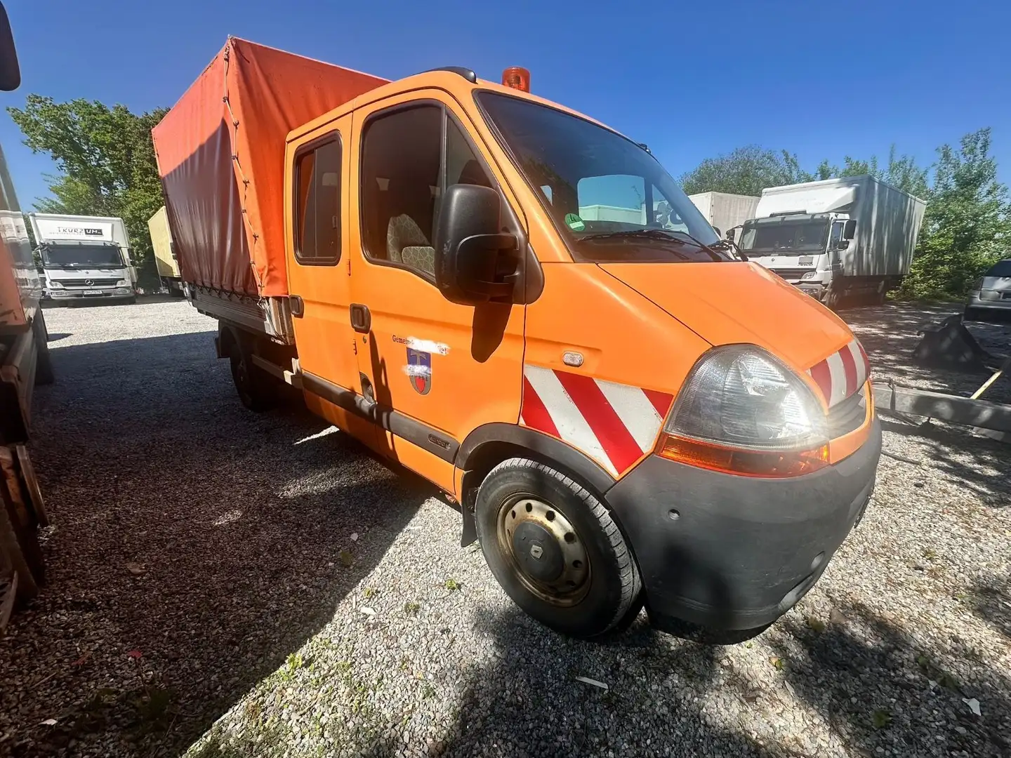 Renault Master II Phase 2 DoKa Pritsche Doppel Kabine Orange - 2