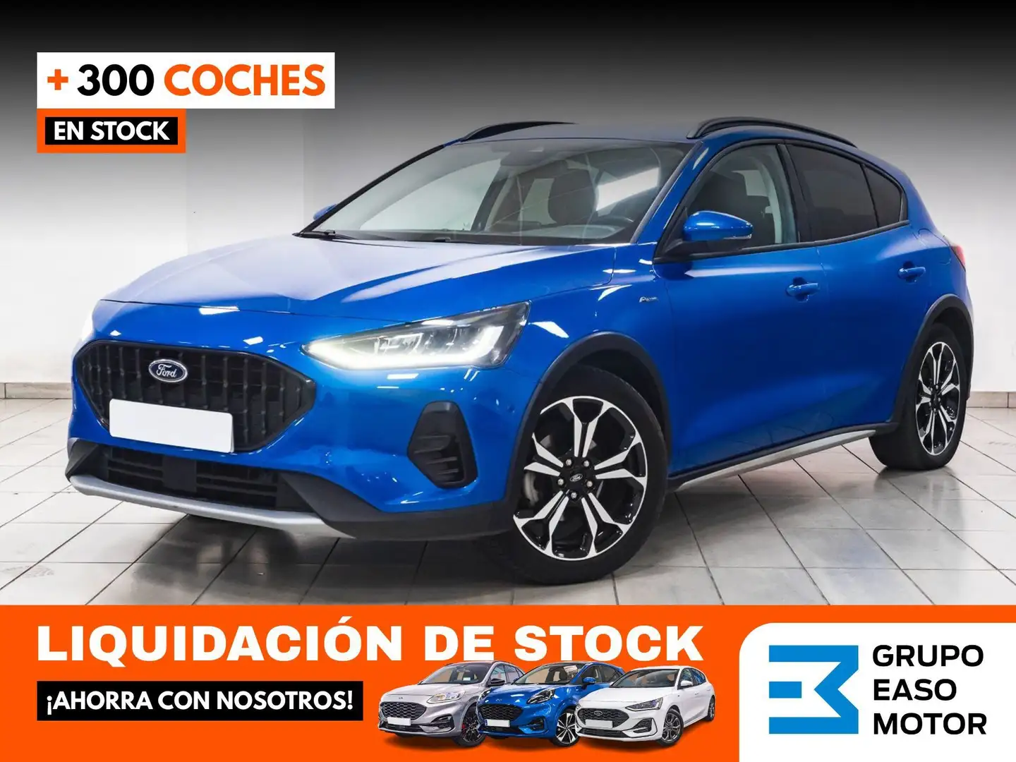 Ford Focus 1.0 Ecoboost MHEV Active 155 Bleu - 1