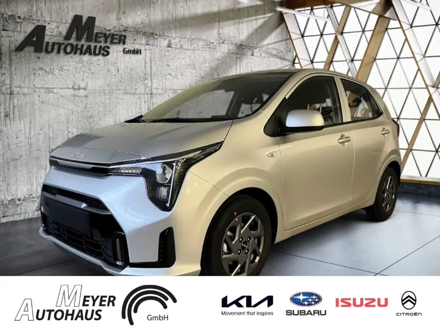 Kia Picanto Vision 1.0+NAVI+Tempomat+Sitzheizung Silber - 2