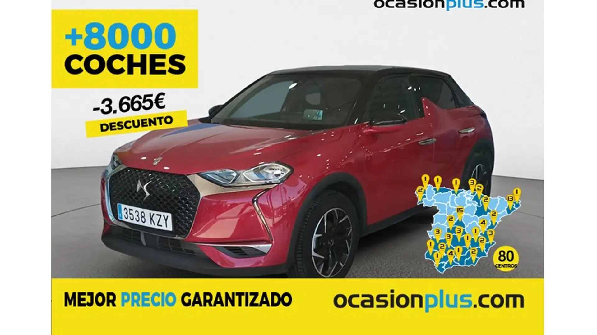 DS Automobiles DS 3 Crossback BlueHDi Be Chic 100 Rojo - 1