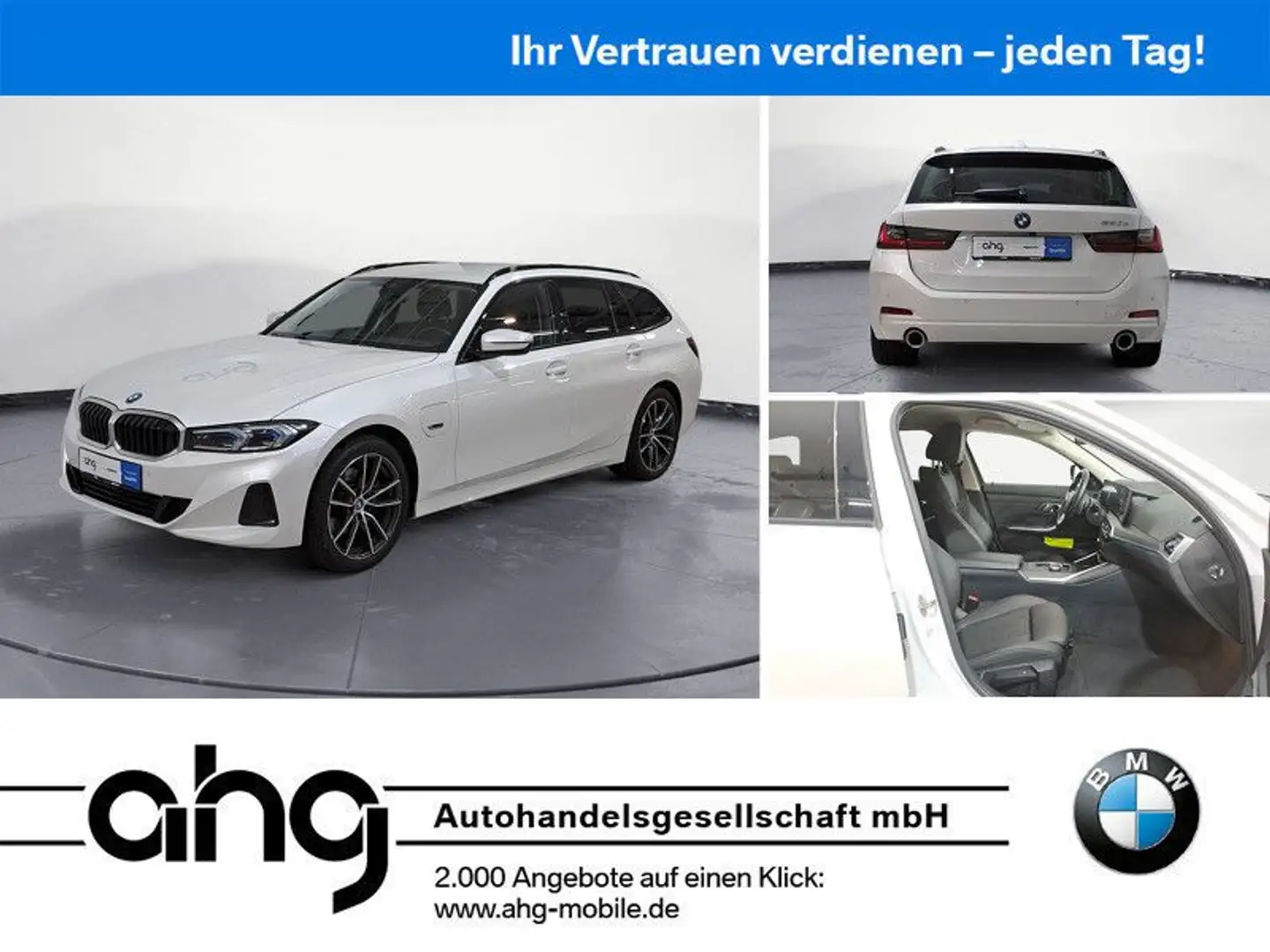 BMW 330 e Touring Automatic Sport Aut. Klimaaut. Weiß - 1