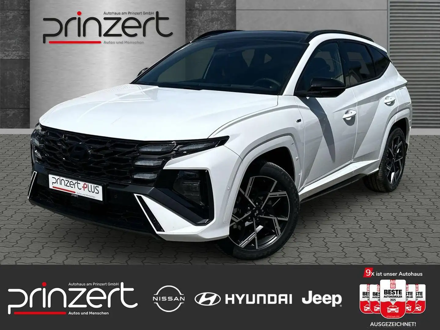 Hyundai TUCSON 1.6 T-GDI 48V DCT "N Line" PGD*Assistent-Paket Weiß - 1