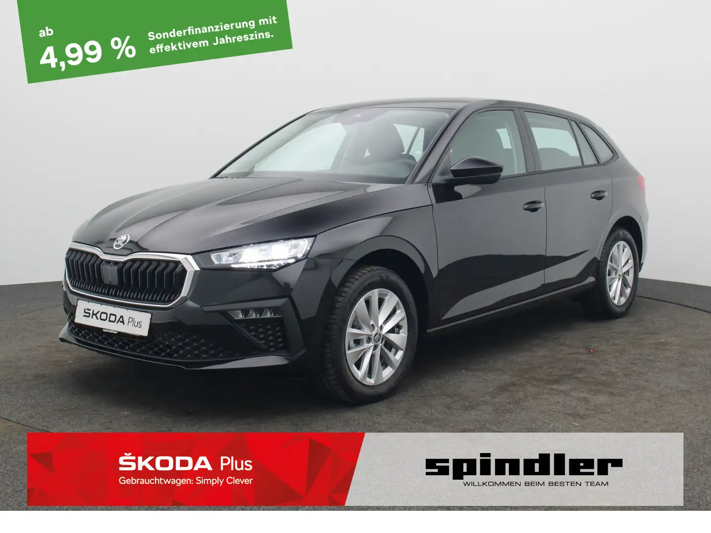 Skoda Scala Selection 1.0 TSI / Navi, LED, SmartLink Zwart - 1