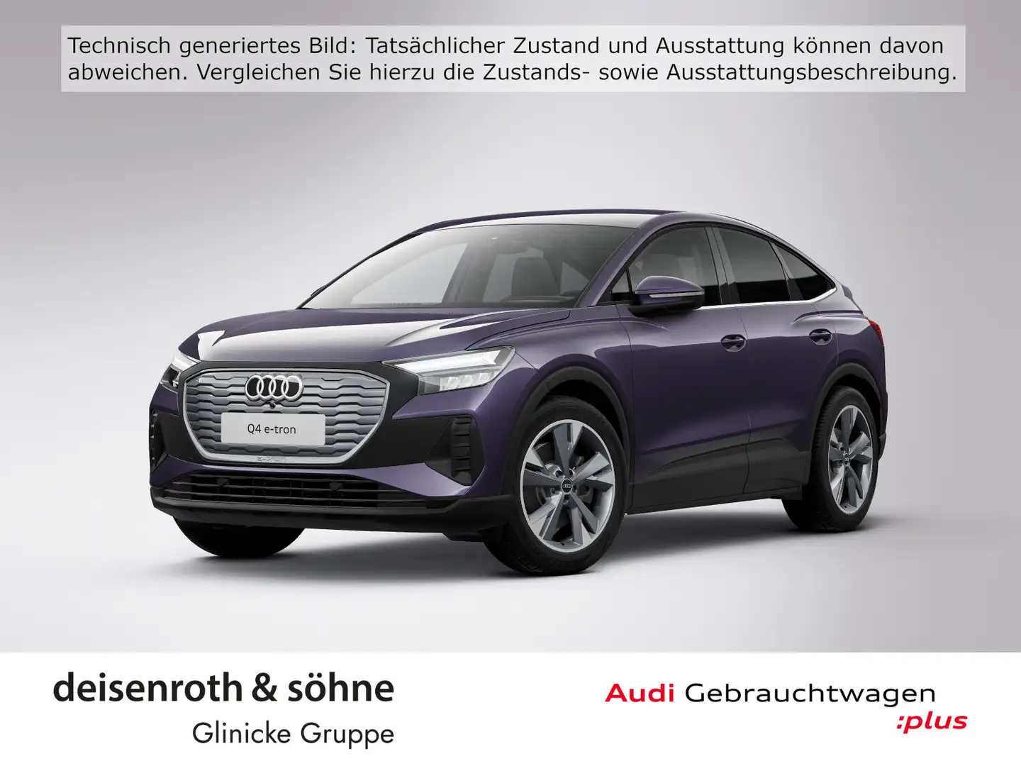 Audi Q4 e-tron 45 W-Pumpe/Nav/Temp/ASI/20" Violett - 1