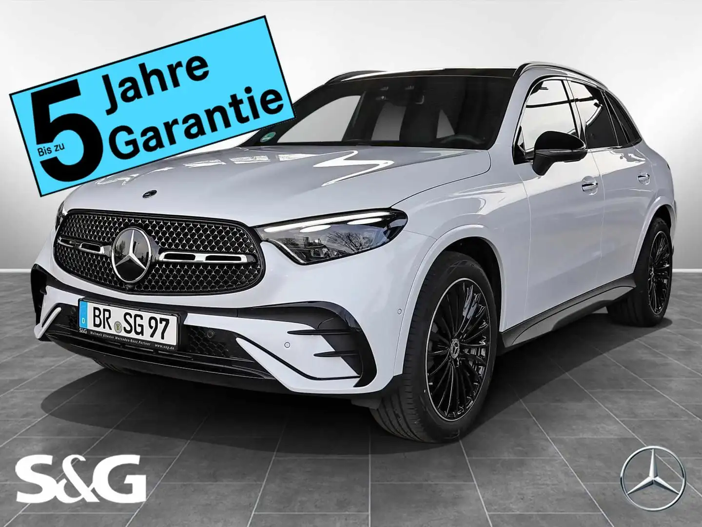 Mercedes-Benz GLC 220 d 4M AMG MBUX+360°+DIG-LED+Pano+AHK+HuD Weiß - 1