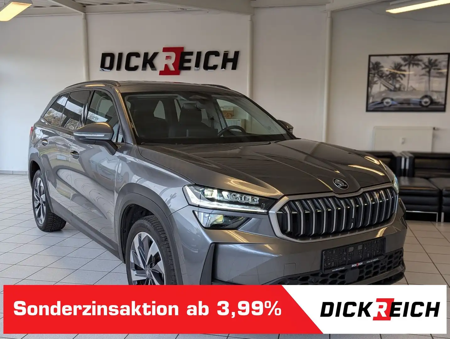 Skoda Kodiaq 2.0 4x4 Selectio Pano Matrix StHz AHK 19" Gris - 1
