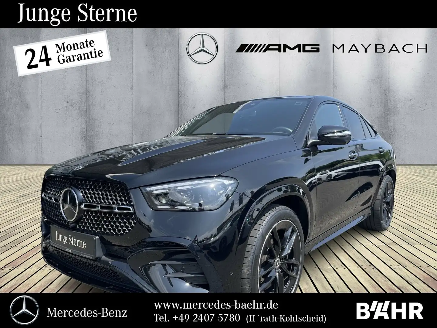 Mercedes-Benz GLE 450 GLE 450 d 4M Coupé AMG+Night/Pano/AHK/Airmatic Noir - 1