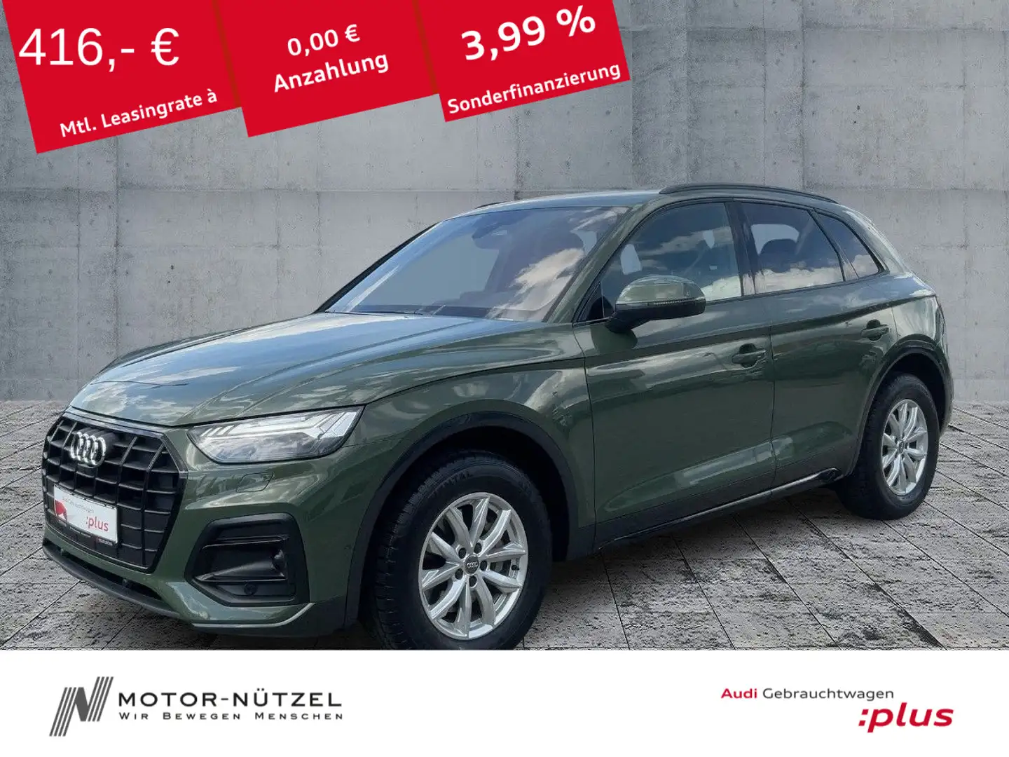 Audi Q5 35 TDI S-TR ADVANCED MATRIX+NAVI+PDC+ACC+AHK Grün - 1