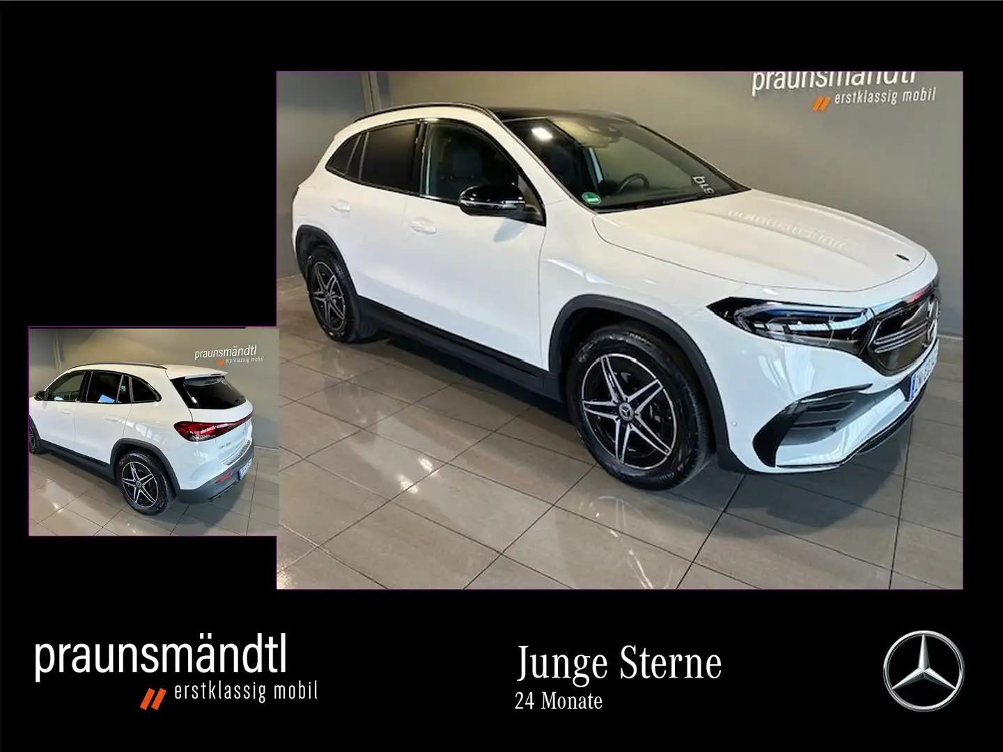Mercedes-Benz EQA 300 4M AMG/18"/Night/AHK/Panorama/DISTRONIC Blanc - 1