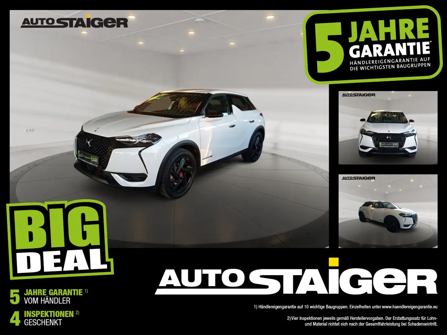 DS Automobiles DS 3 DS3 Performance Line LED+Fernlichtass.+KlimaA Weiß - 1