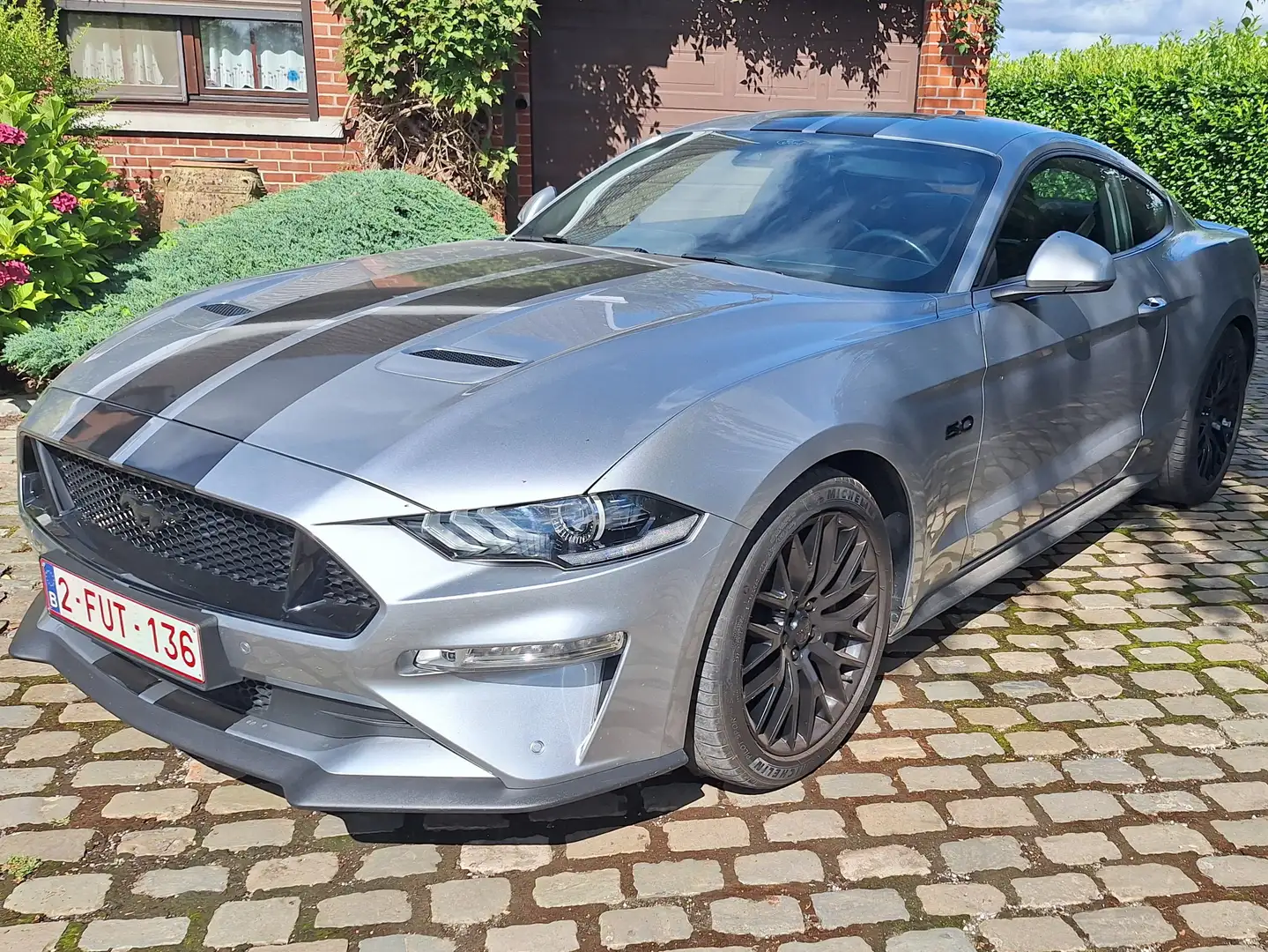 Ford Mustang Mustang 5.0 V8 GT-manuelle-fifty five year- pony b Zilver - 1