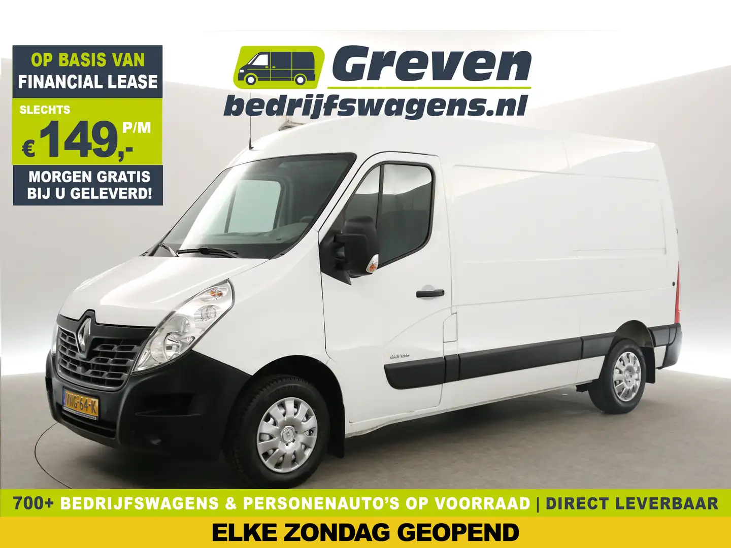 Renault Master 2.3 dCi L2H2 Airco Parkeersensoren Elektrpakket Sc Wit - 1