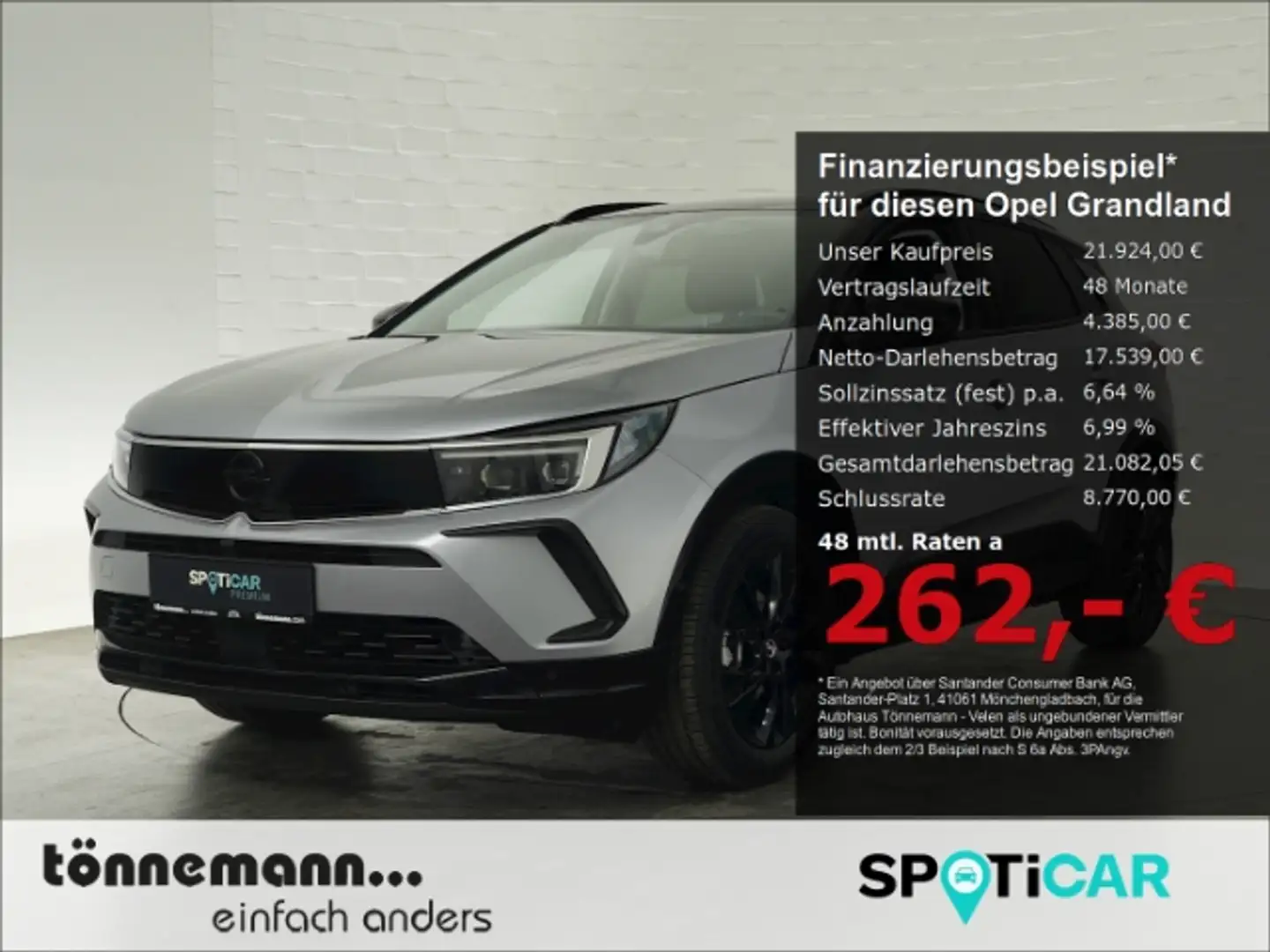 Opel Grandland GS+LED+RÜCKFAHRKAMERA+SENSOR HECKKLAPPE+SITZ-/LENK Argent - 1