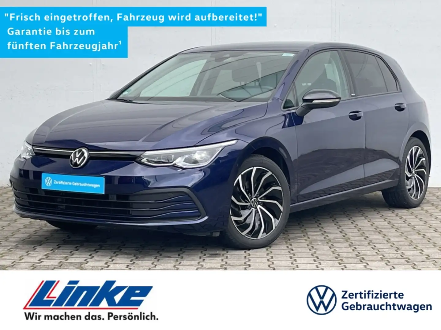 Volkswagen Golf VIII 1.5 eTSI DSG United AHK/Kamera/ACC/DCC/Keyles Blau - 1