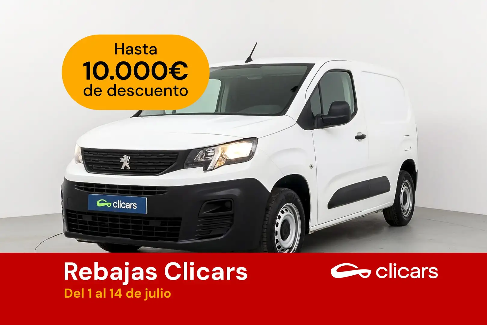 Peugeot Partner 1.5BlueHDI S&S Pro Standard 600kg 75 Wit - 1