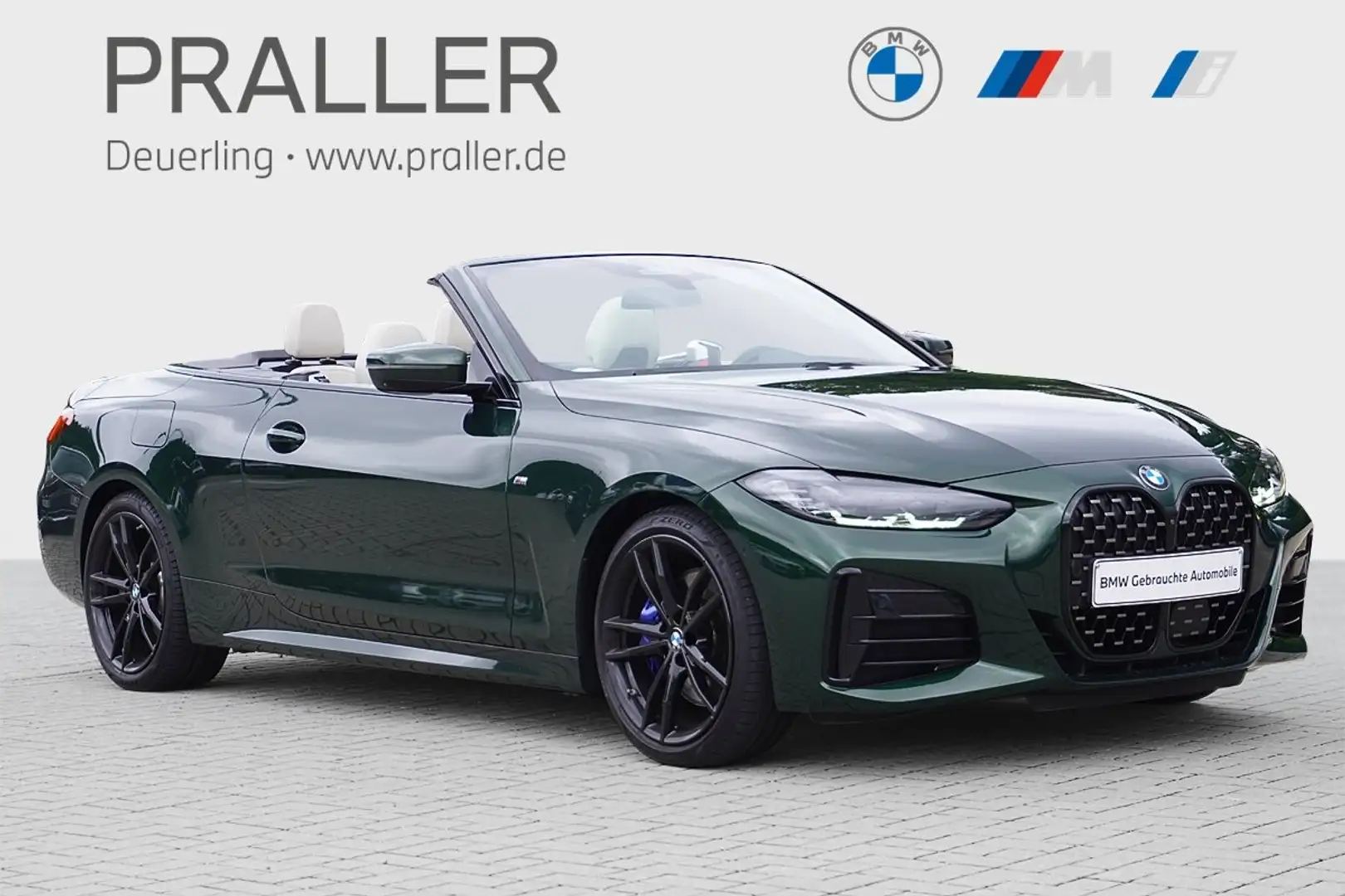 BMW 440 M440i xDrive Cabrio Head-Up AHK Sitzbelüftung Stan Zelená - 1