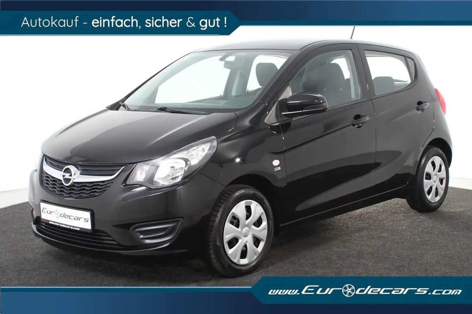Opel Karl 1.0 Edition *1.Hand*Klima*Navi* Schwarz - 1