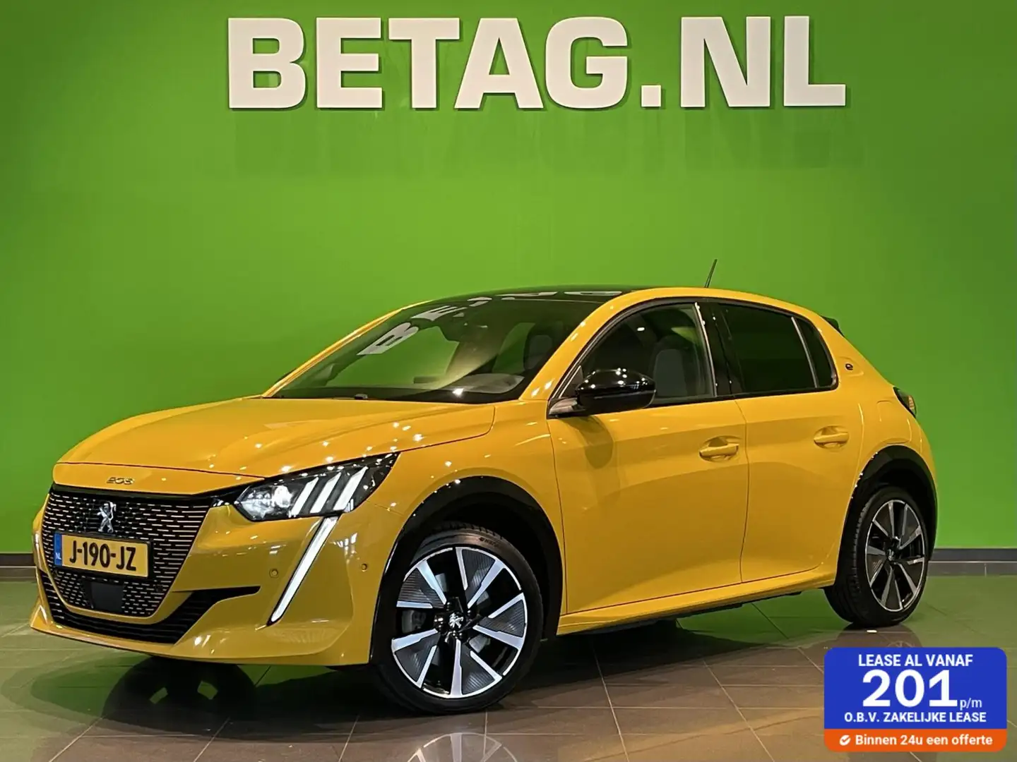 Peugeot e-208 EV GT 350 50 kWh | Panorama dak | Camera | Jaune - 1