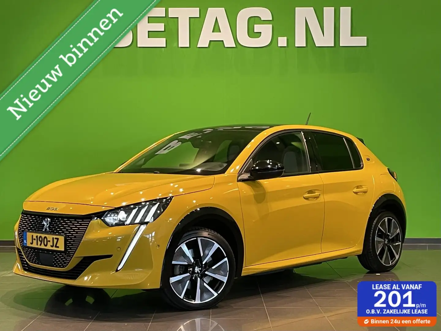 Peugeot e-208 EV GT 350 50 kWh | Panorama dak | Camera | Geel - 1