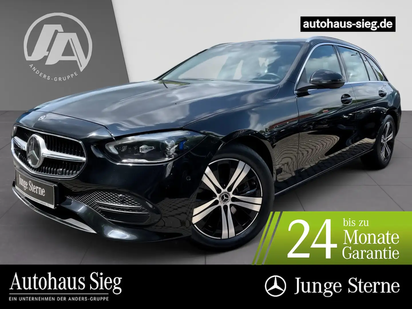 Mercedes-Benz C 220 d 4M T Avantgarde+MBUX+AHK+Kam+DIGITAL+EAS Nero - 1