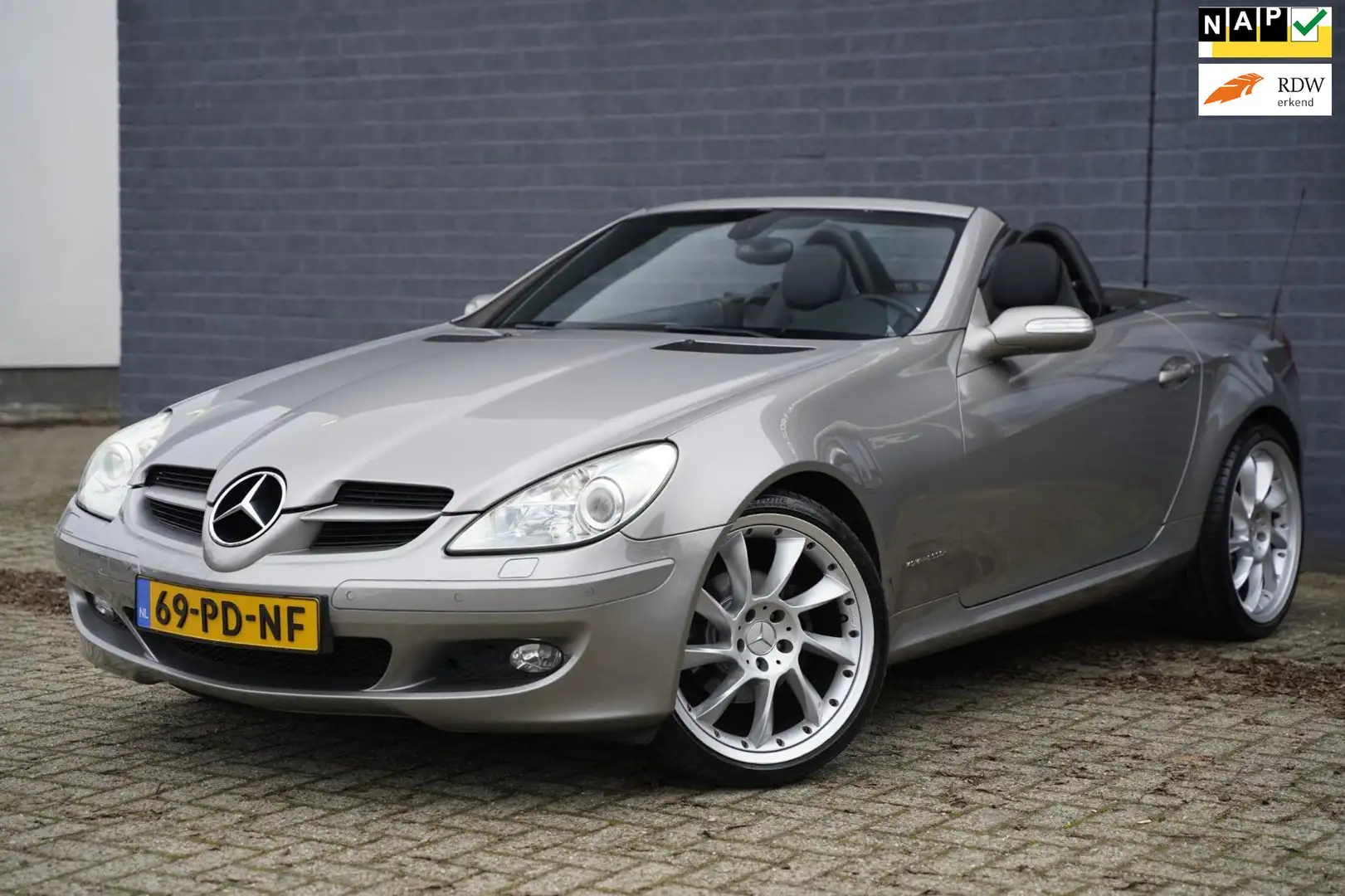 Mercedes-Benz SLK 200 K. 163pk, Leder, Automaat, NAP Beige - 1