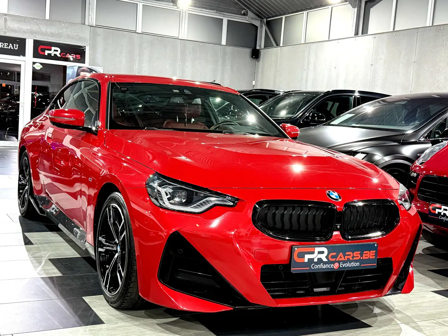 BMW 220 Coupé dAS M Sport Shadow Line 1e Main Etat Neuf Rood - 2