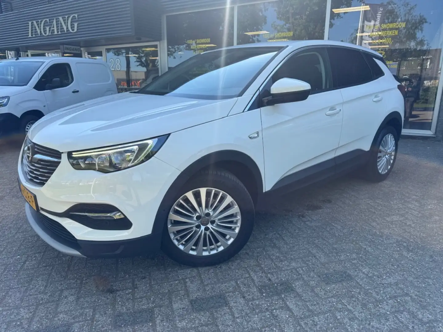 Opel Grandland X 1.2 Turbo business Executive /Carplay/Half leer Wit - 1