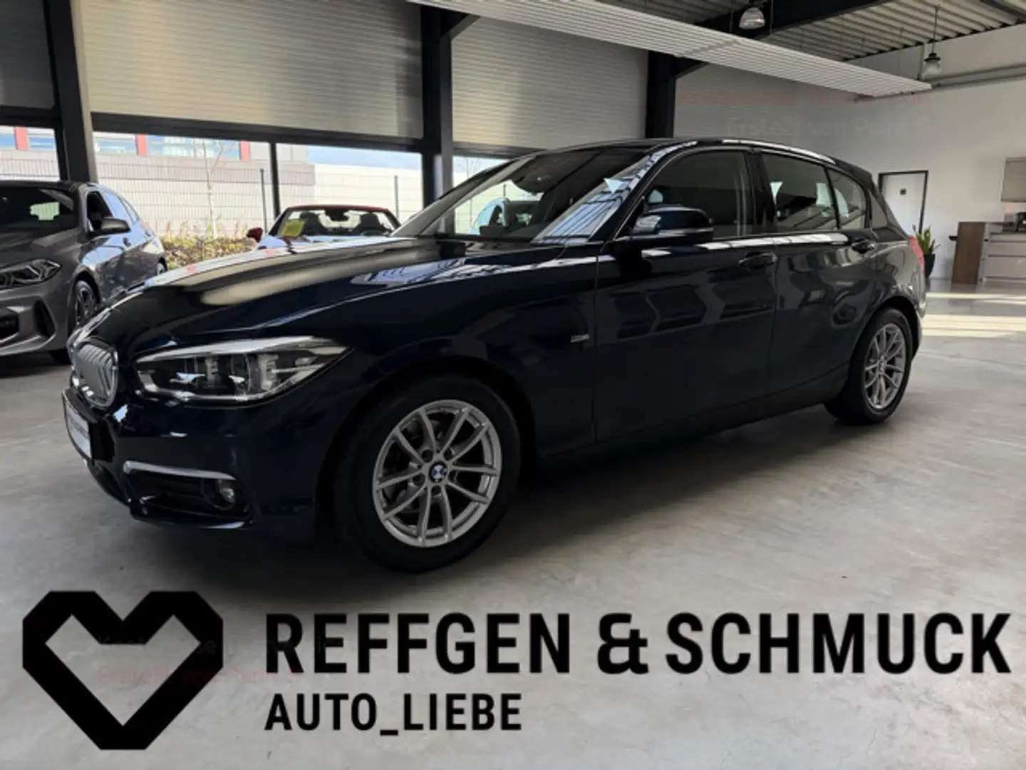 BMW 118 URBAN AUTOMAT+LEDER+LED+NAVI+HARMAN+DAB+TÜV+ Bleu - 1