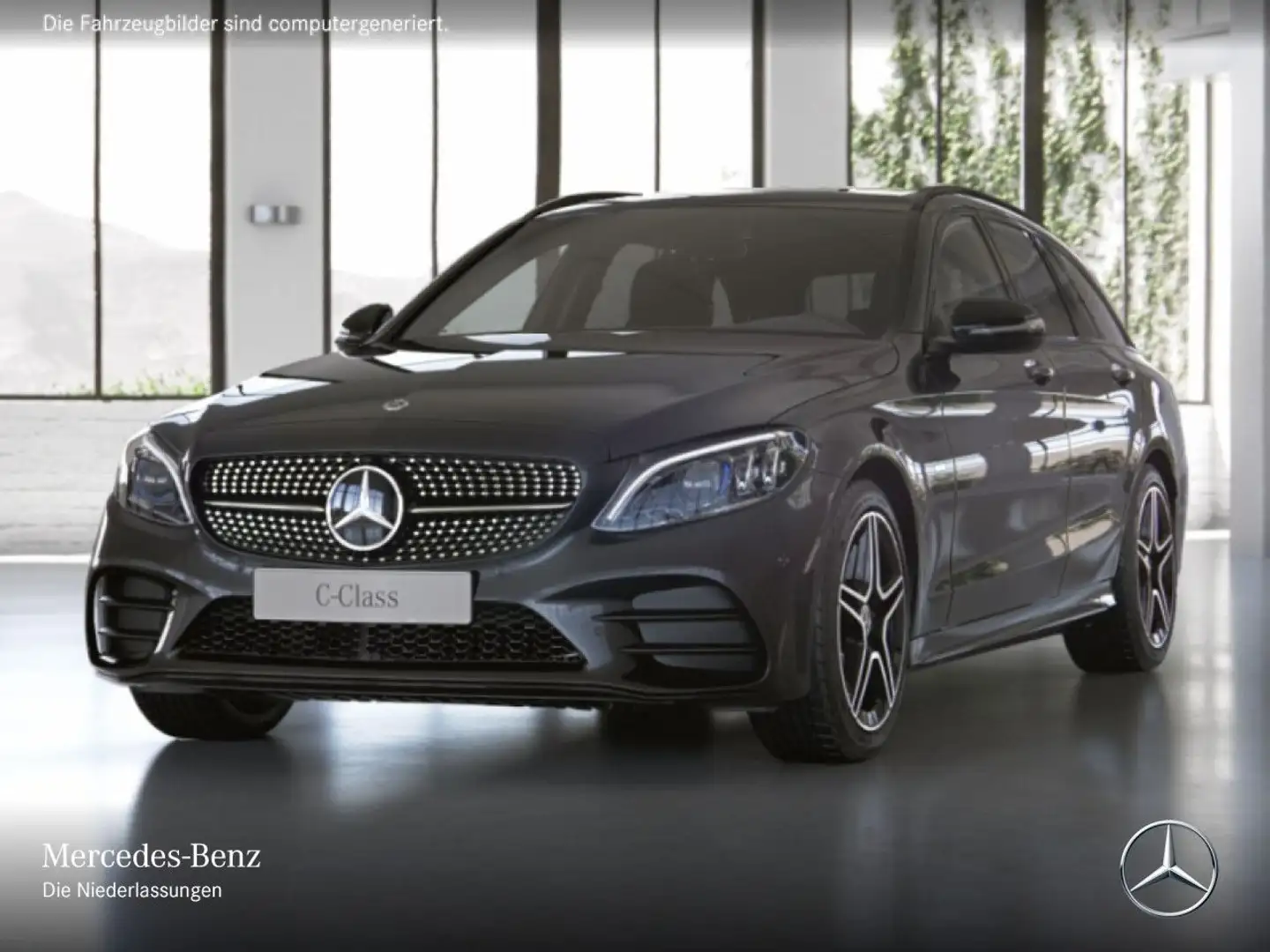 Mercedes-Benz C 300 de T AMG+NIGHT+PANO+MULTIBEAM+FAHRASS+KAMERA Grau - 2