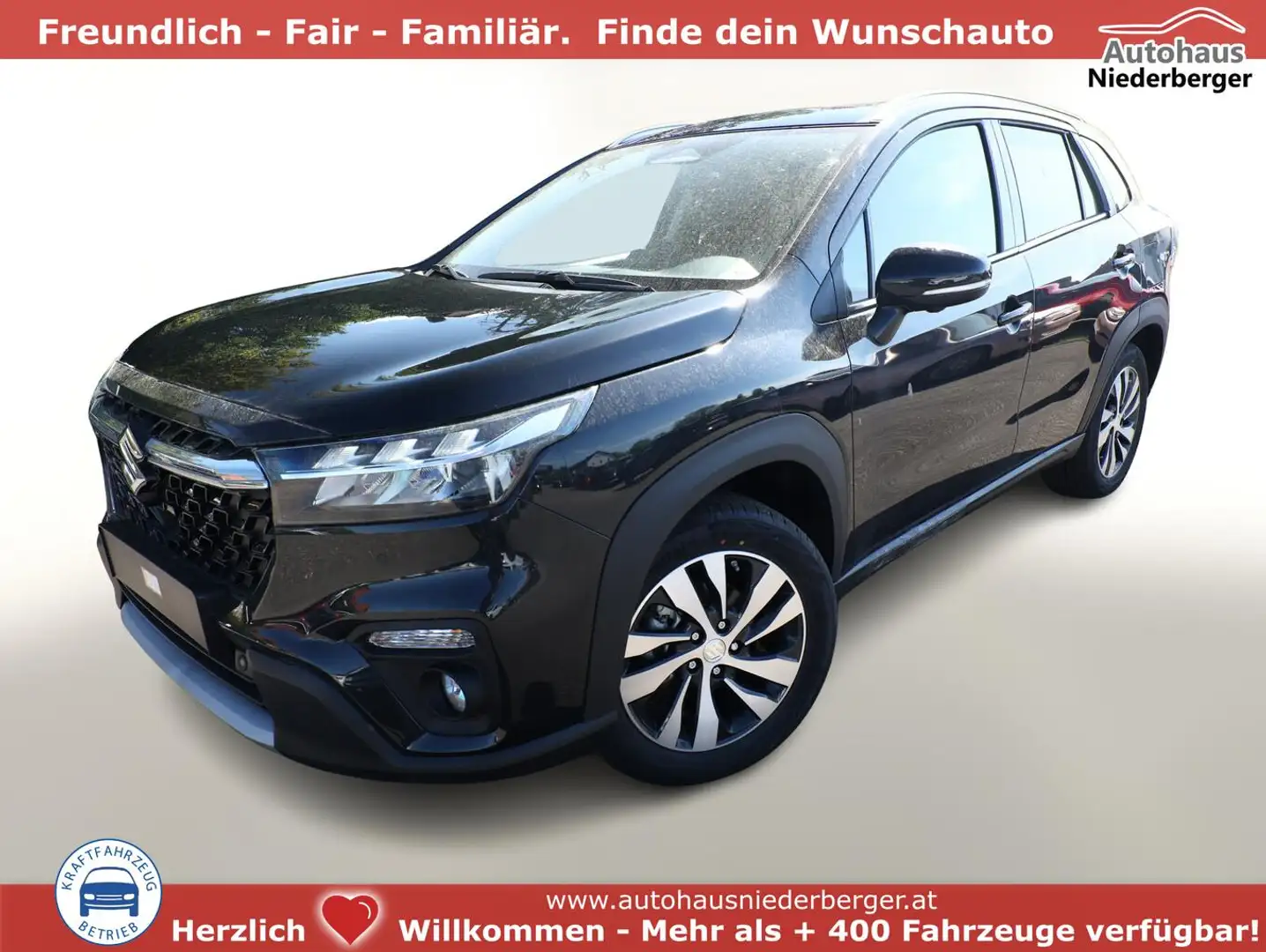 Suzuki S-Cross Comfort+ 1.4 MHEV Aut. Pano 360° Leder 81 kW (1... Schwarz - 1