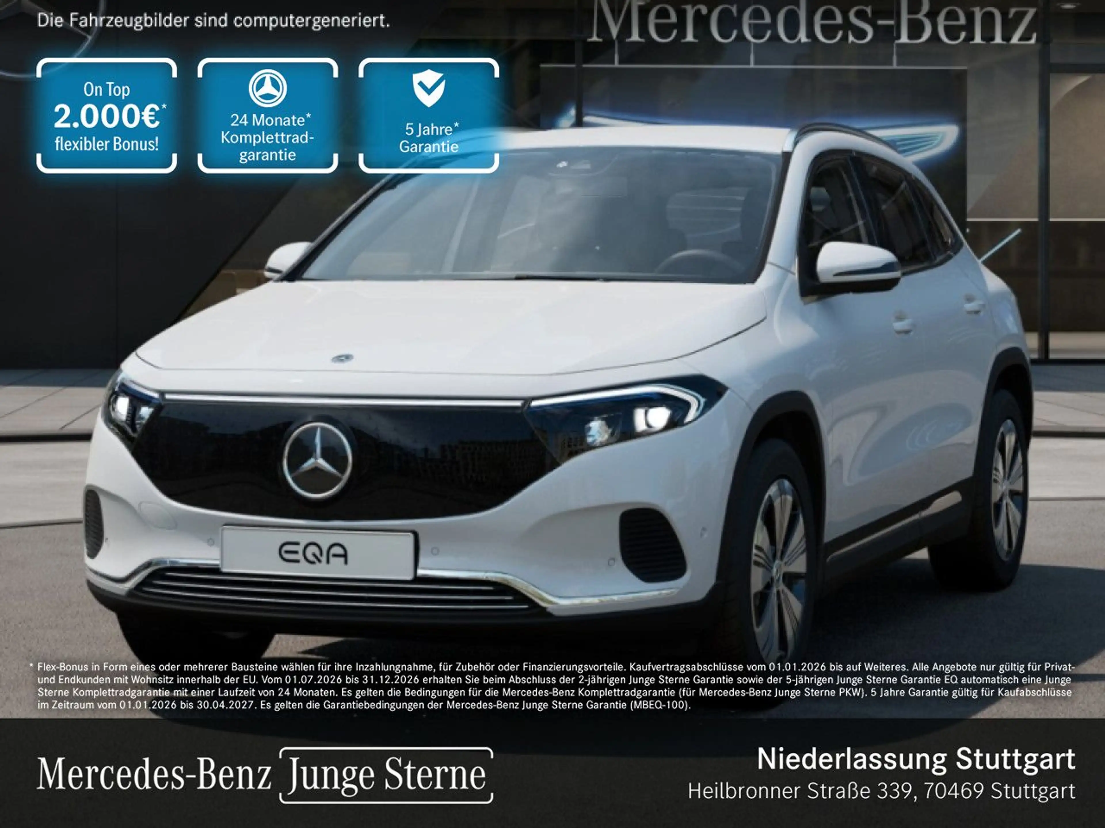 Mercedes-Benz EQA 300 4M PROG+ADVANCED+KAMERA+SPUR