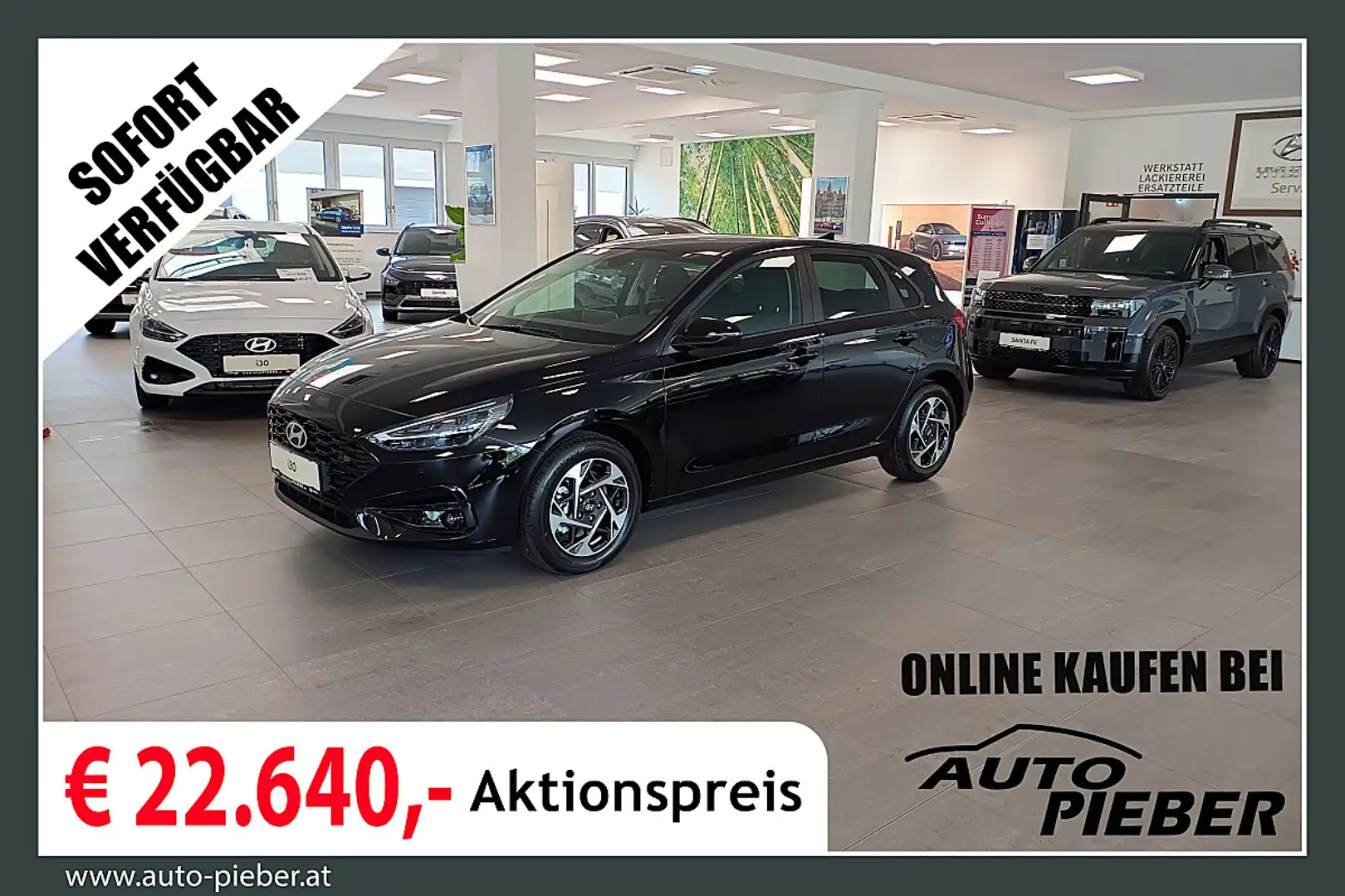 Hyundai i30 1,0 TGDI GO! *LED*Navi*Klimaautomatik* Schwarz - 1