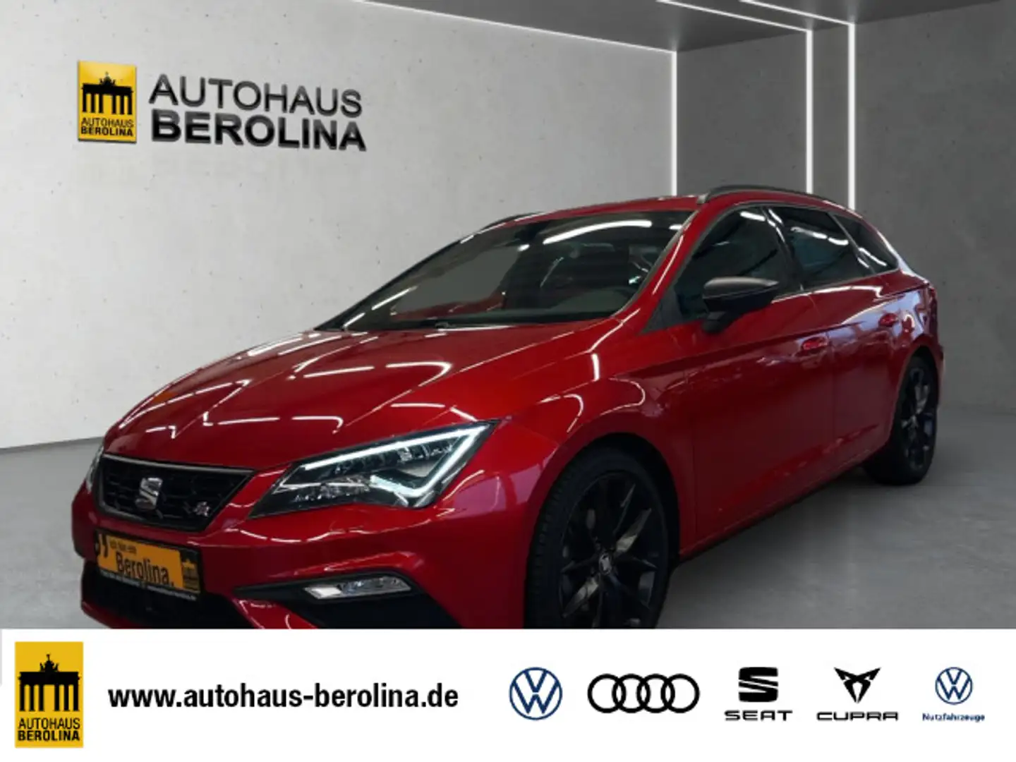 SEAT Leon ST 2.0 TDI FR Black Matt Edition DSG *PANO* Rot - 1