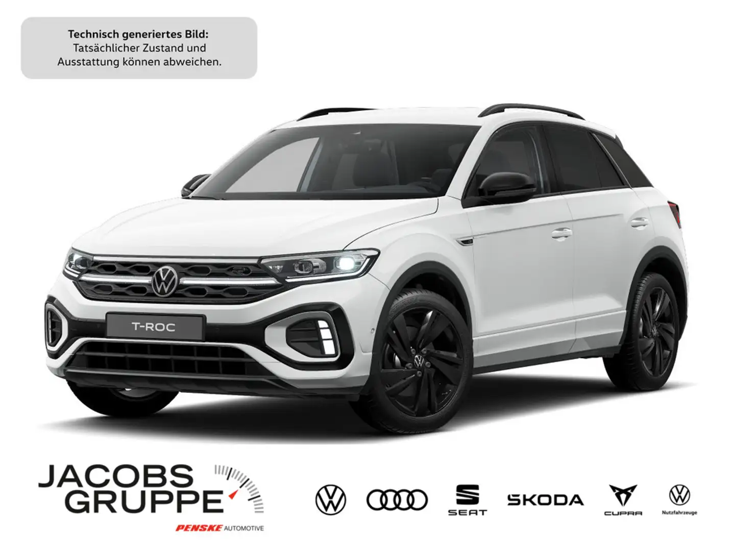 Volkswagen T-Roc 2.0 TDI R-Line "Black Style" DSG,Navi,M Weiß - 1