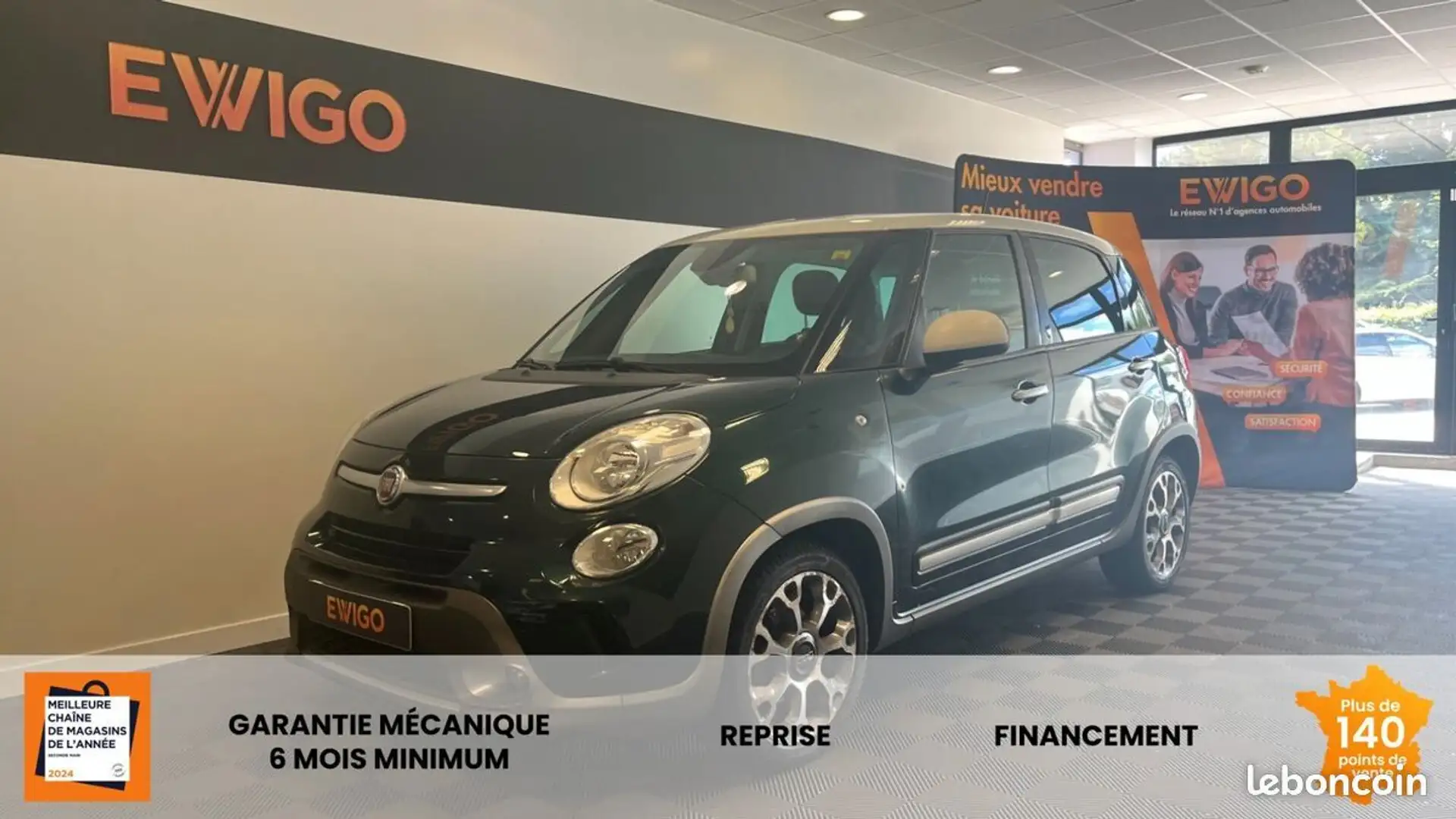 Fiat 500L 1.6 multijet 16v 105ch s&s trekking Groen - 1
