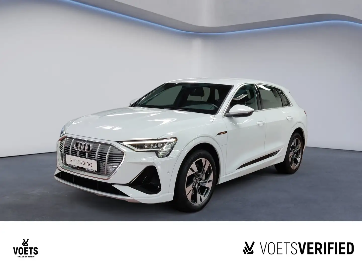Audi e-tron S Line 50 quattro B&O+RearView+LED Weiß - 1