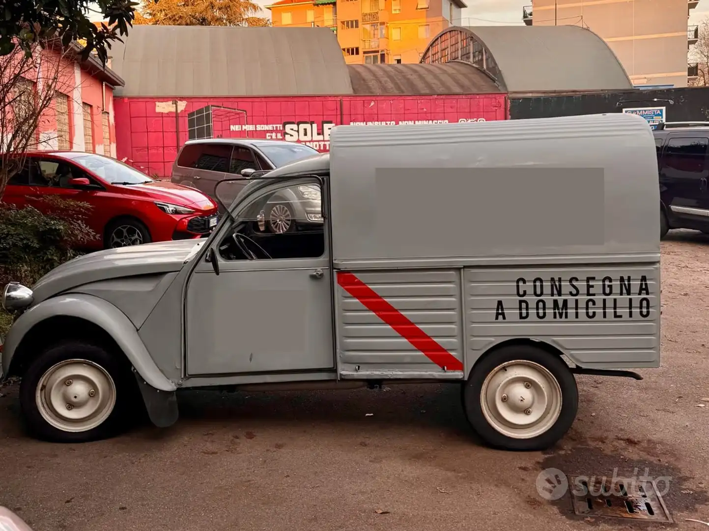Citroen 2CV furgonette Gris - 1