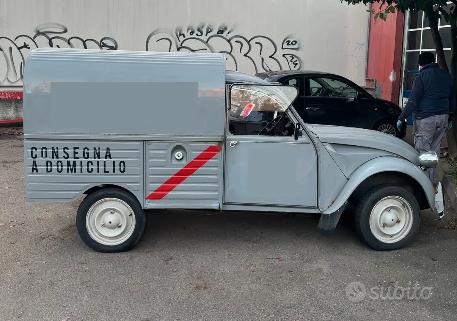 Citroen 2CV furgonette Gris - 2