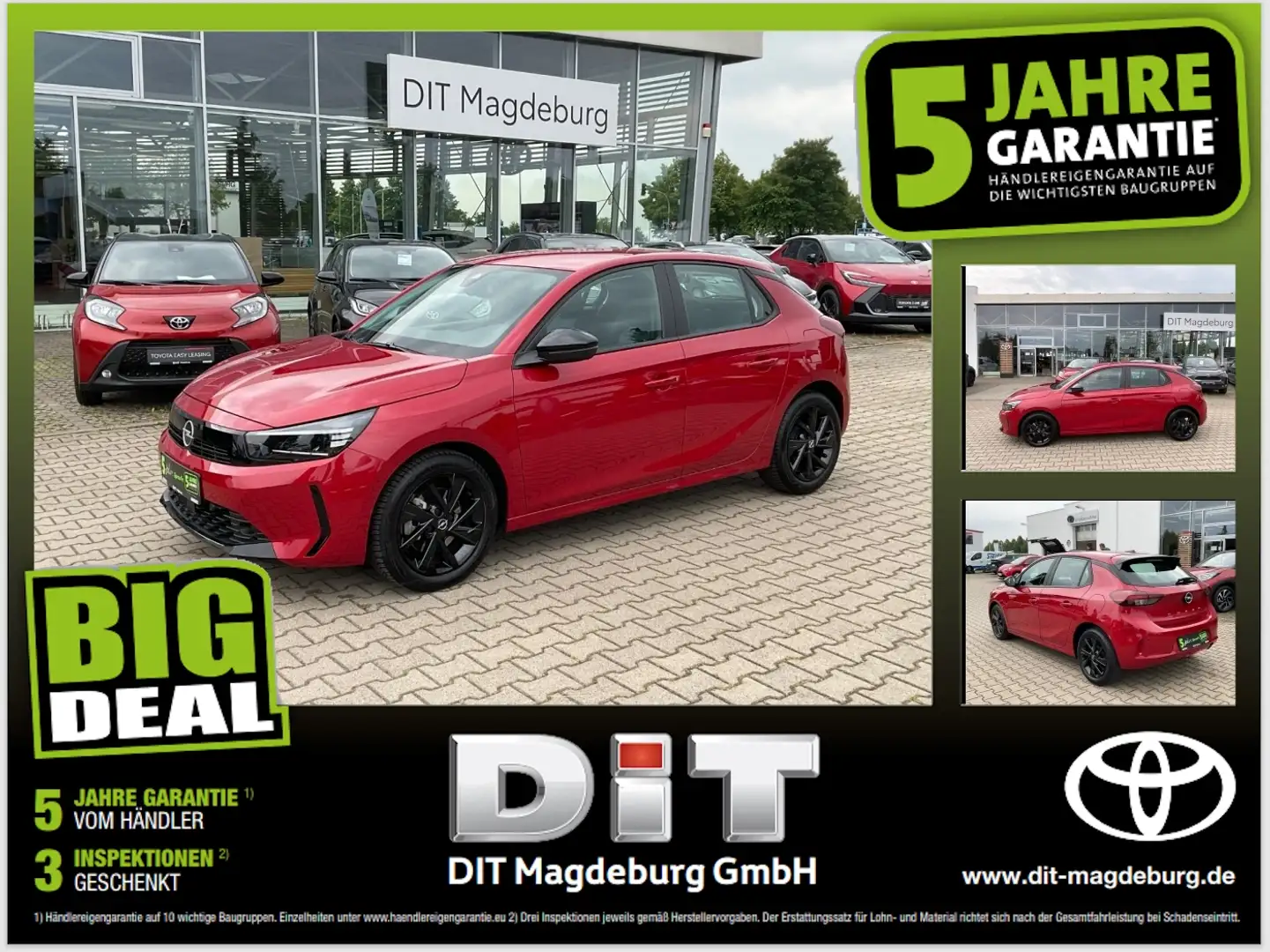 Opel Corsa F 1.2 Spurhalte,CarPlay,DAB,Ganzjahresreif. Rot - 1